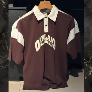 Men's Oakland Contrast Polo - Maroon