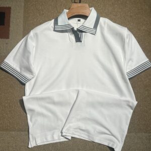 Classic Buttonless polo t-shirt - White